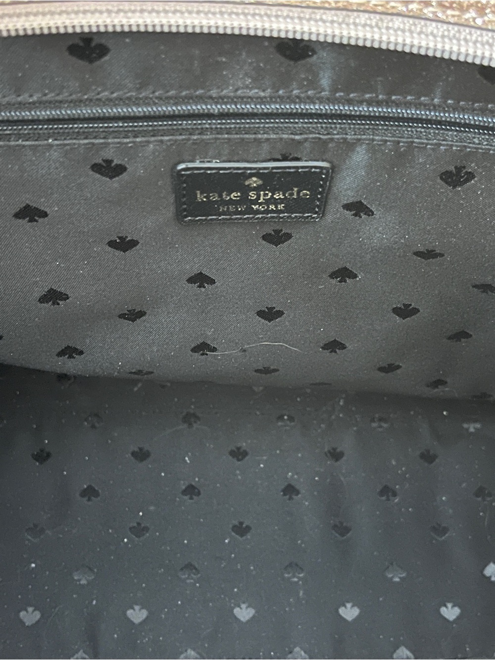 kate spade Mavis Glitter Tote Shoulder with Black Handles - Picture 4 of 6